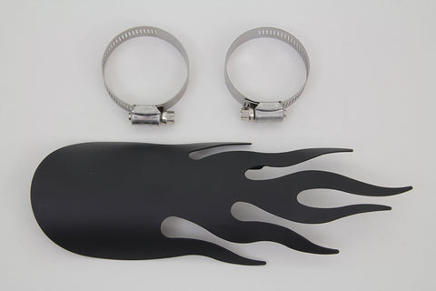 Black Flame Heat Shield - V-Twin Mfg.
