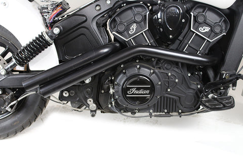 Indian Scout Drag Pipe Set Black - V-Twin Mfg.