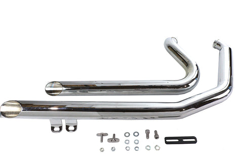 Wyatt Gatling Exhaust Drag Pipe Set Down Slash Shorty - V-Twin Mfg.