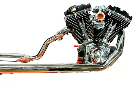 Touring Crossover Exhaust Header System Chrome - V-Twin Mfg.