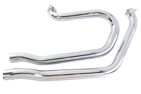 Alphabet FX-FXE Exhaust Header Set Chrome - V-Twin Mfg.