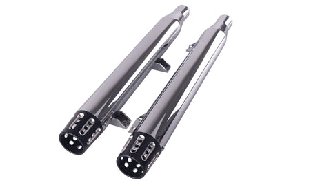 Indian Slip On Muffler Set Chrome - V-Twin Mfg.