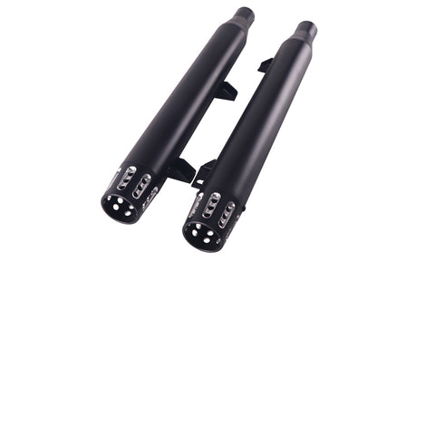 Indian Slip On Muffler Set Black - V-Twin Mfg.