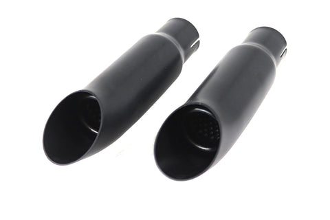 Black Mini Exhaust Tip Set - V-Twin Mfg.