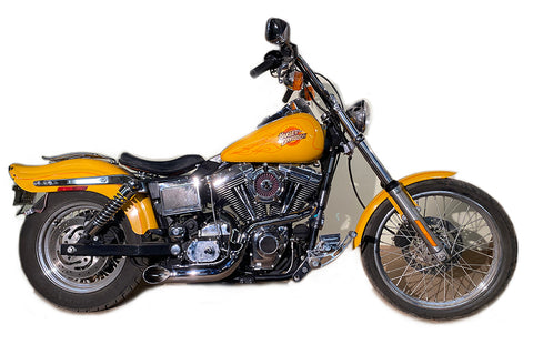 FXD 2:1 Lake Side Pipe Exhaust Chrome - V-Twin Mfg.