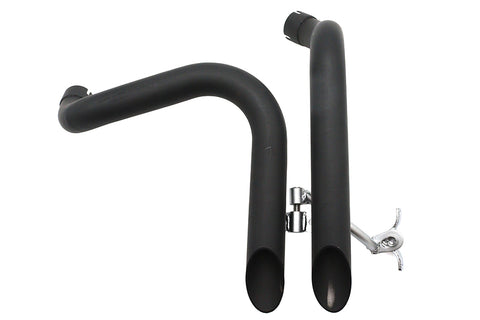 Ironhead LAF Exhaust Header Set Black - V-Twin Mfg.