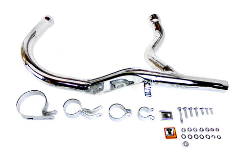 Panhead Exhaust Header Kit Chrome - V-Twin Mfg.