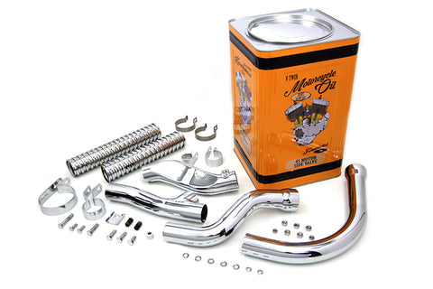 Chrome Panhead Exhaust Header Kit - V-Twin Mfg.
