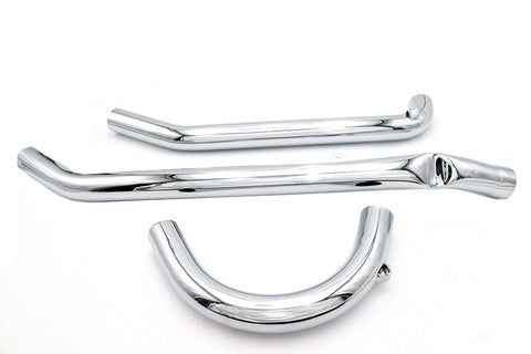 UL Upsweep Exhaust Header Set Chrome - V-Twin Mfg.
