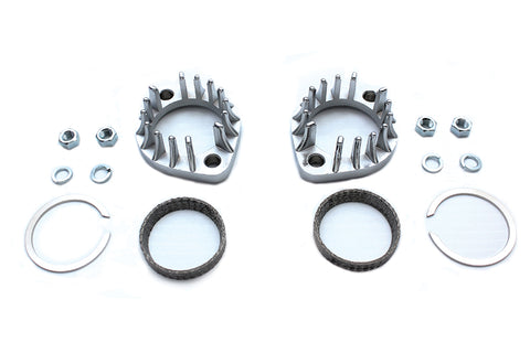 Finned Exhaust Port Flange Kit - V-Twin Mfg.