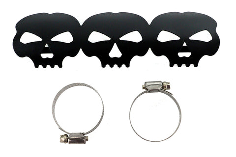 Black Skull Heat Shield - V-Twin Mfg.