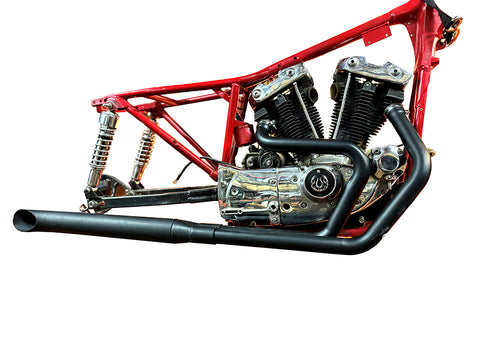 Alphabet XL Exhaust Header Set Black - V-Twin Mfg.