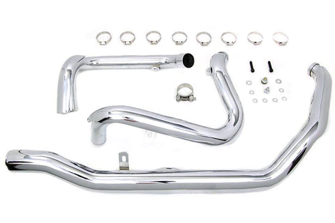 M8 True Dual Header Set Chrome - V-Twin Mfg.