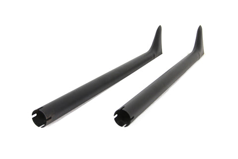 36 inch Straight Fishtail Exhaust Extension Set Black - V-Twin Mfg.