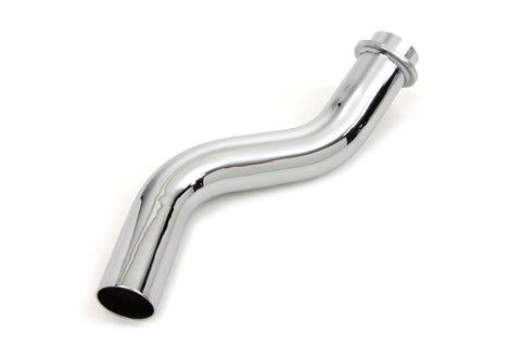 Chrome Rear Cylinder Exhaust Pipe - V-Twin Mfg.