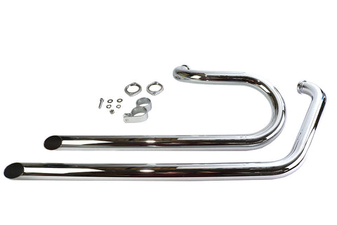 Side By Side Drag Pipe Set Chrome - V-Twin Mfg.