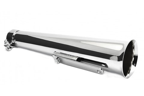 Chrome Megaphone Widow Trust Muffler - V-Twin Mfg.
