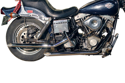 MCM Illusion Drag Pipe Set Chrome - V-Twin Mfg.