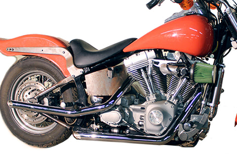 MCM Illusion Drag Pipe Set Chrome - V-Twin Mfg.