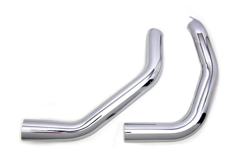 Plain Heat Shield Set Chrome - V-Twin Mfg.