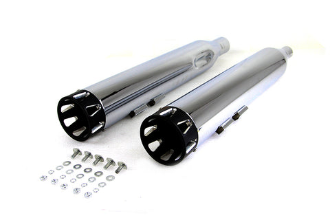 M8 Revolver Muffler Set with Black Tip - V-Twin Mfg.