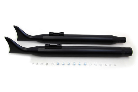 M8 Black Fishtail Muffler Set - V-Twin Mfg.
