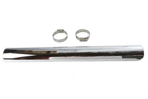 18 inch Exhaust Heat Shield Chrome - V-Twin Mfg.