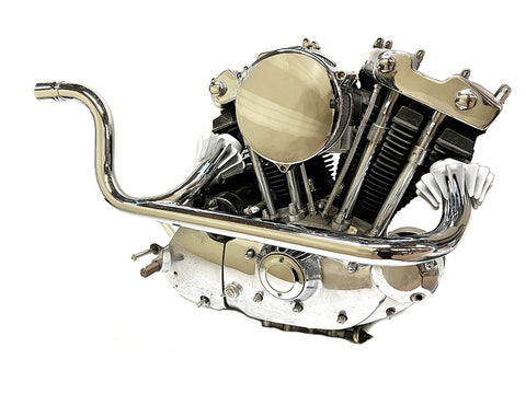 Chrome XLCH Header Pipe - V-Twin Mfg.