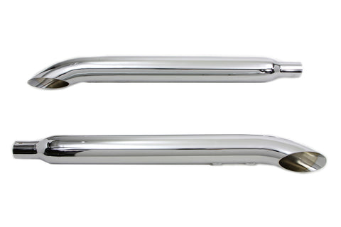 Glide Muffler Set Chrome - V-Twin Mfg.