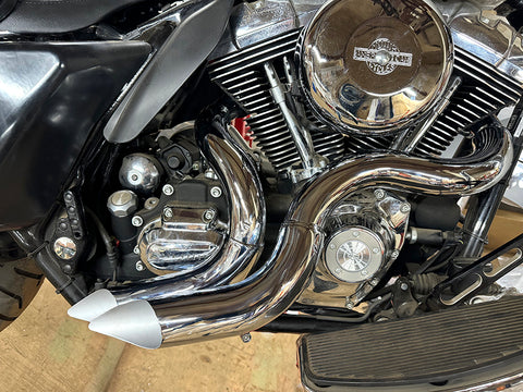 Curvado Exhaust Header Set Chrome - V-Twin Mfg.