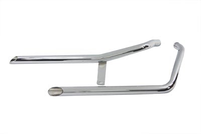 Exhaust Drag Pipe Set Slash Cut Style - V-Twin Mfg.