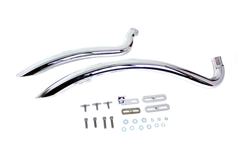 Curved Radius Exhaust Header Set - V-Twin Mfg.