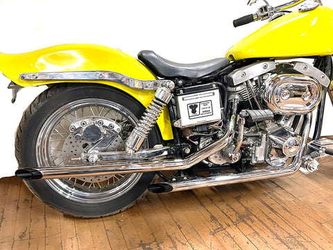MCM Exhaust Drag Pipe Set with Black Tips - V-Twin Mfg.