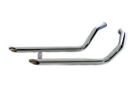 Exhaust Drag Pipe Set Slash Cut - V-Twin Mfg.