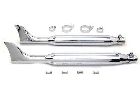 Chrome Fishtail Muffler Kit 30 inch - V-Twin Mfg.
