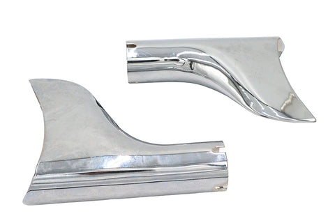 Chrome Fishtail Tip Set for 1-3/4 inch Muffler - V-Twin Mfg.