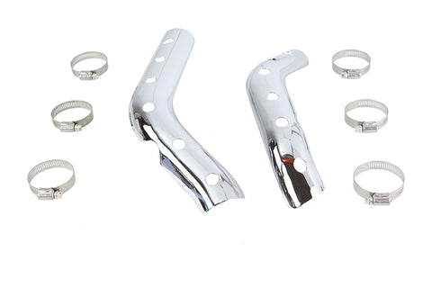 XL Heat Shield Set Chrome - V-Twin Mfg.