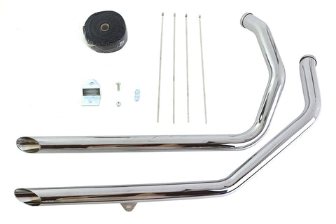 Exhaust Drag Pipe Kit Slash Cut Ends - V-Twin Mfg.