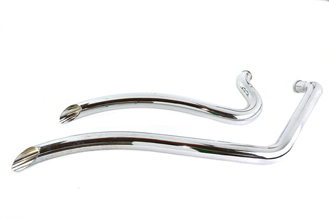 Wyatt Gatling Smooth Radius Pipe Set Chrome - V-Twin Mfg.