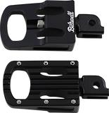 BILTWELL Punisher Footpeg - Driver - Black - M8 7005-203-03