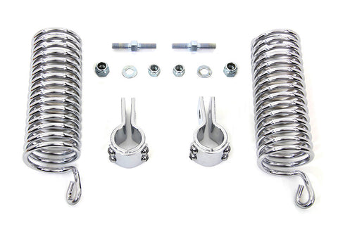 Chrome 7 inch Seat Spring Kit - V-Twin Mfg.