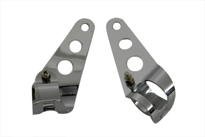 Side Mount Headlamp Bracket Chrome - V-Twin Mfg.