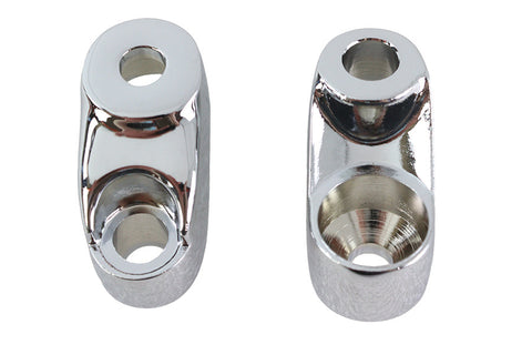 Turn Signal Bracket 39mm Forks Chrome - V-Twin Mfg.