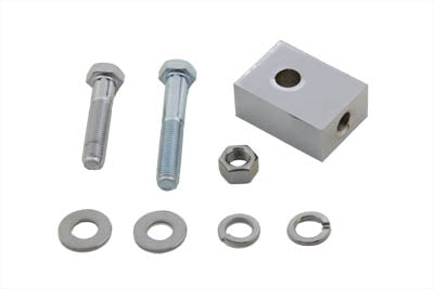 Bates Headlamp Mounting Block Chrome - V-Twin Mfg.