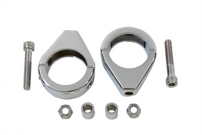 Chrome Turn Signal Clamp Kit 41mm Forks - V-Twin Mfg.