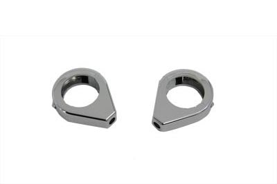 Chrome Turn Signal Clamp Kit 39mm Forks - V-Twin Mfg.