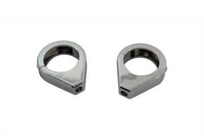 Chrome Turn Signal Clamp Kit 41mm Forks - V-Twin Mfg.
