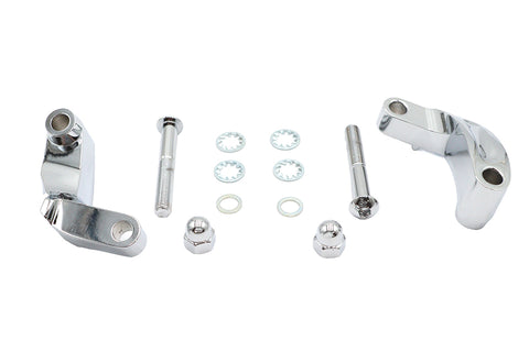 Chrome Smooth Mirror Relocation Kit - V-Twin Mfg.