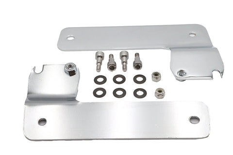 Windshield Mount Brackets Chrome - V-Twin Mfg.