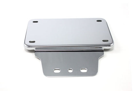 Tail Lamp License Plate Holder Chrome - V-Twin Mfg.